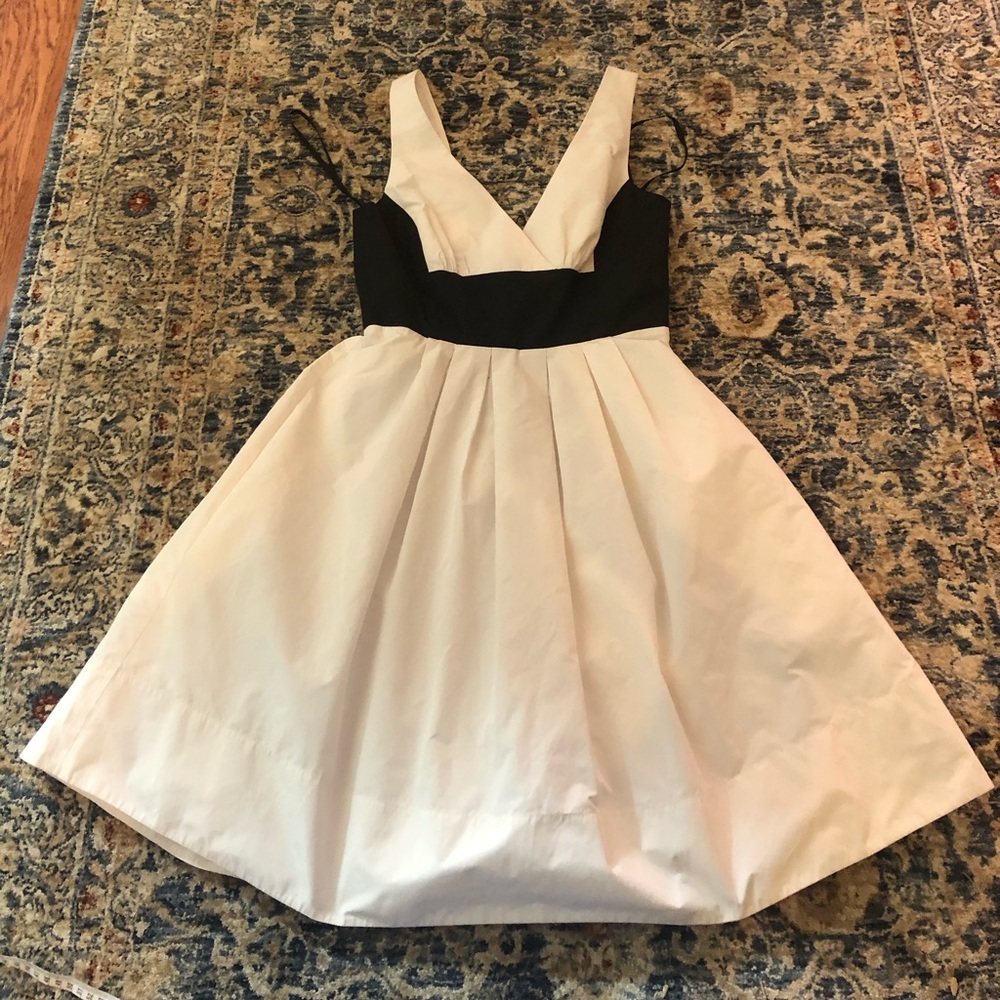 BCBG MAXAZRIA black and white cocktail dress